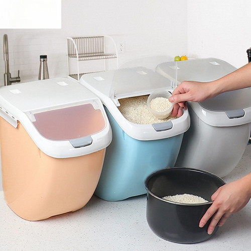 Plastic 15kg rice grain - rice,