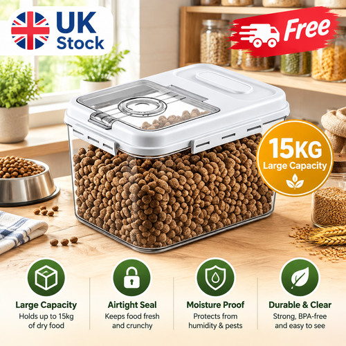 15kg pet dry food storage - pet,