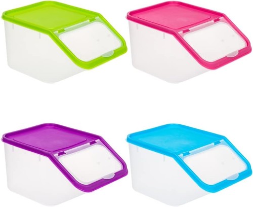 Stackable pet food storage - 4x,