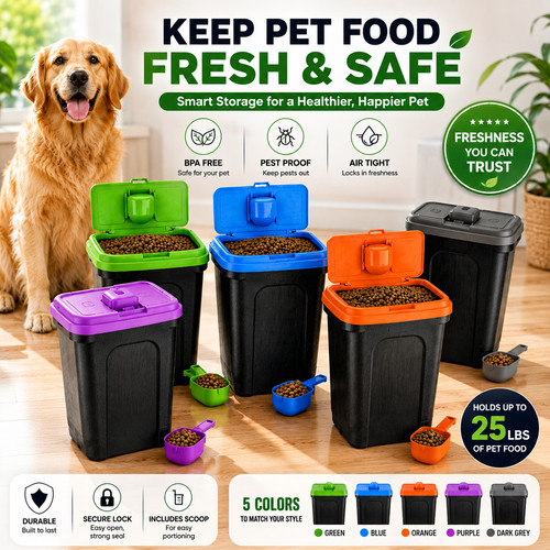 30l pet food container - food, cat
