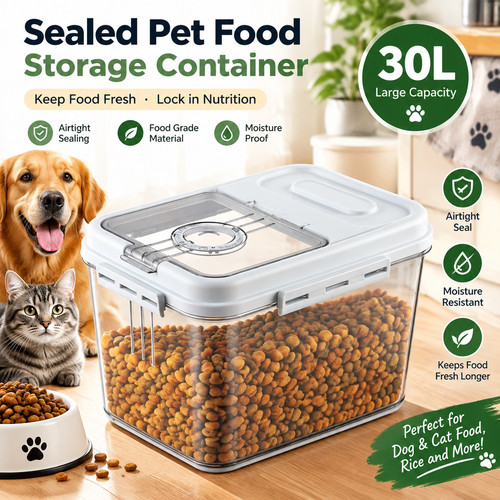 Sealed rice storage container